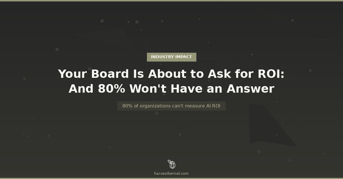 Your Board Is About to Ask for ROI | Harvest Kernel