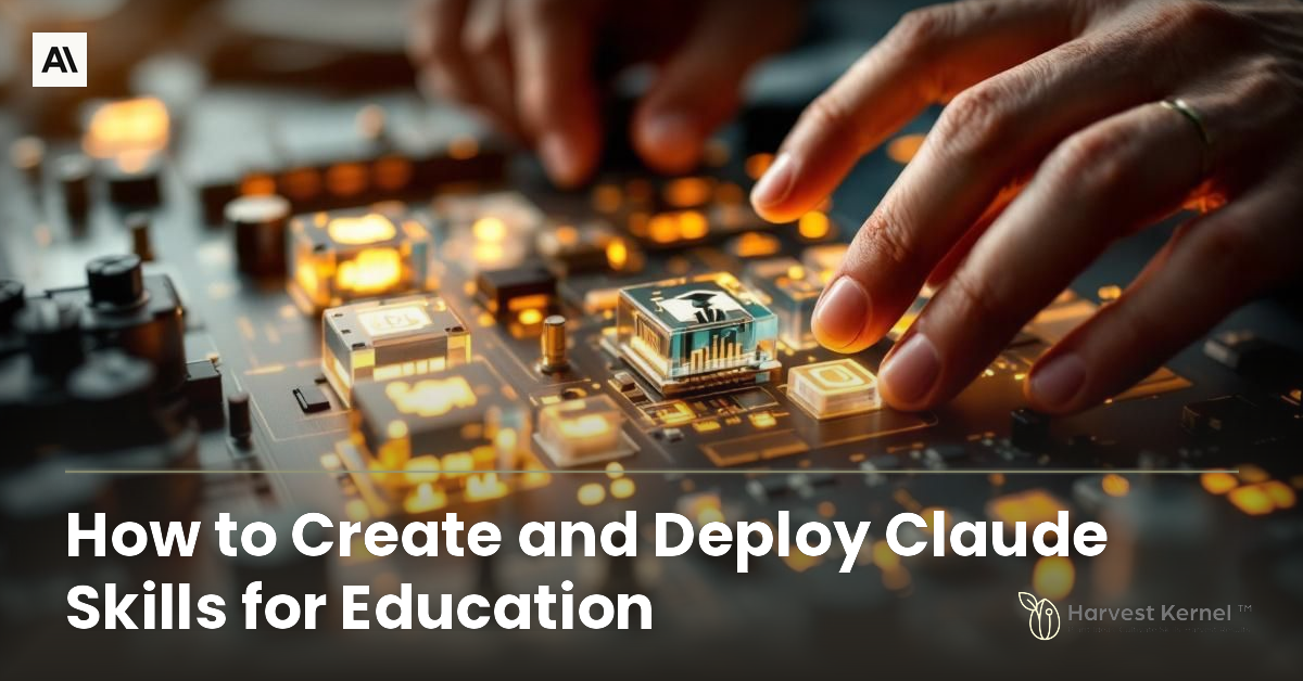 How to Create and Deploy Claude Skills/Plugins for Education - Harvest Kernel