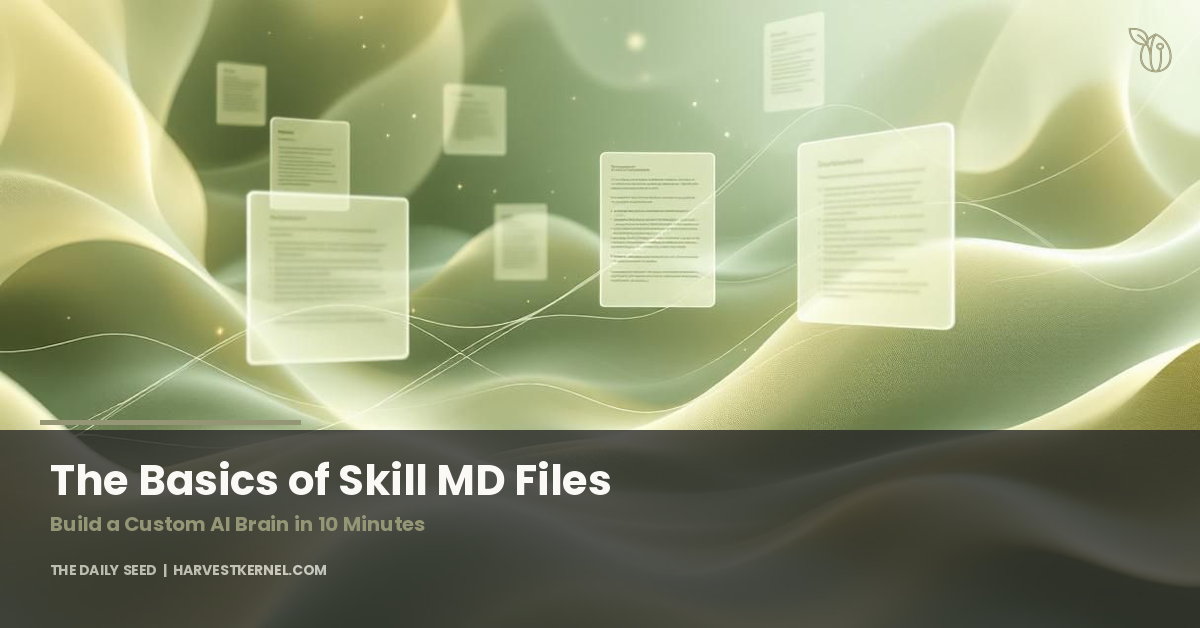 Teaching Day: Basics of Skill MD Files