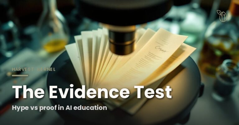 The Evidence Test: How to Tell AI Education Promises From AI Education Hype