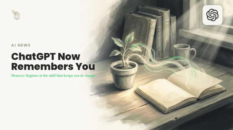 ChatGPT Now Remembers You. Memory Hygiene Is the Skill That Keeps You in Charge