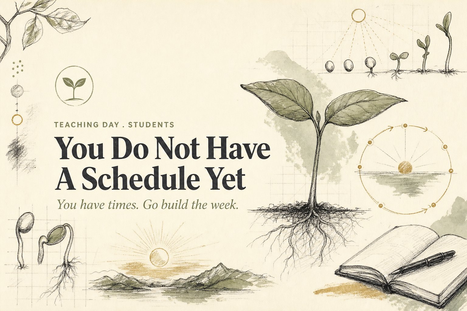 You Do Not Have A Schedule Yet
