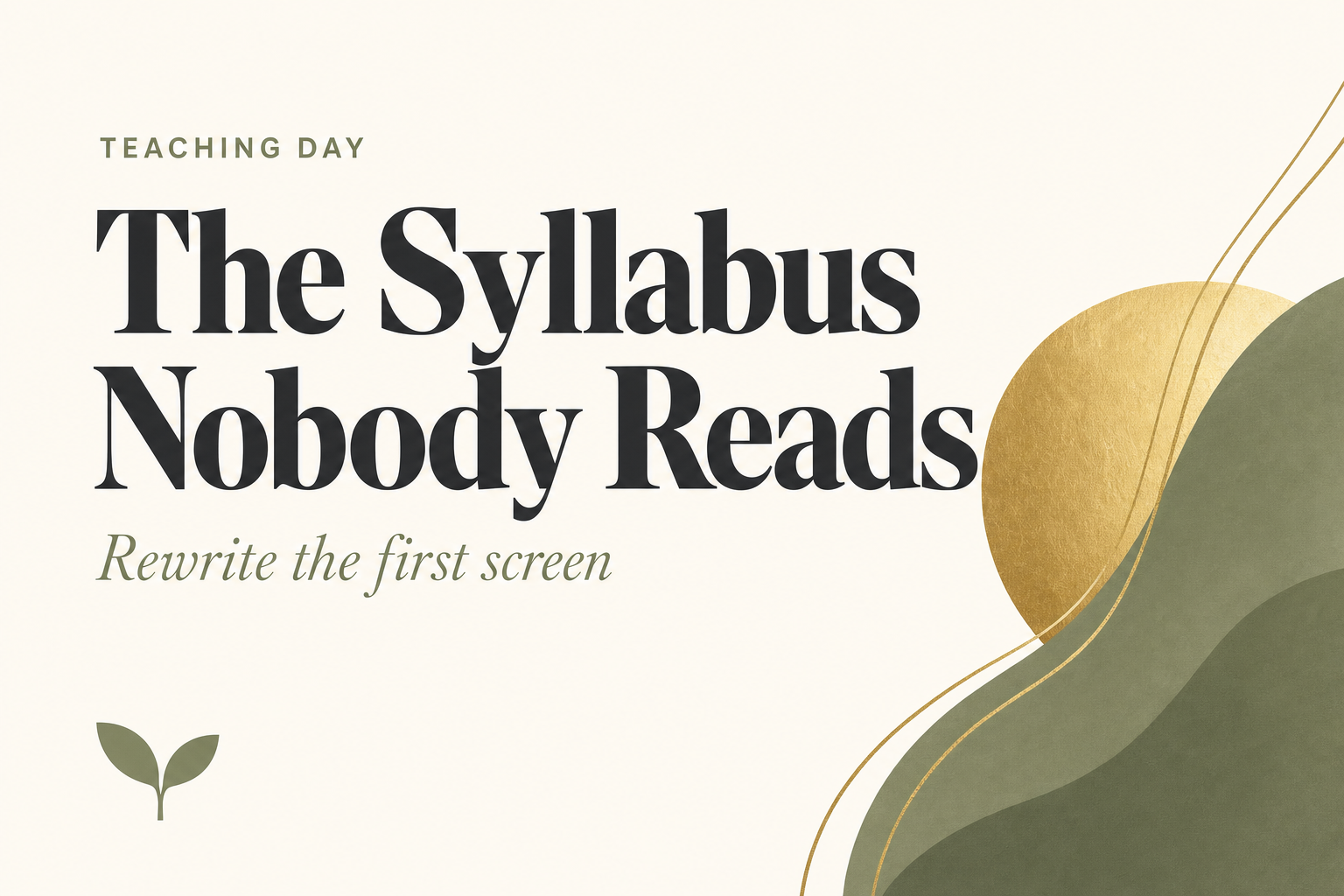 The Syllabus Nobody Reads